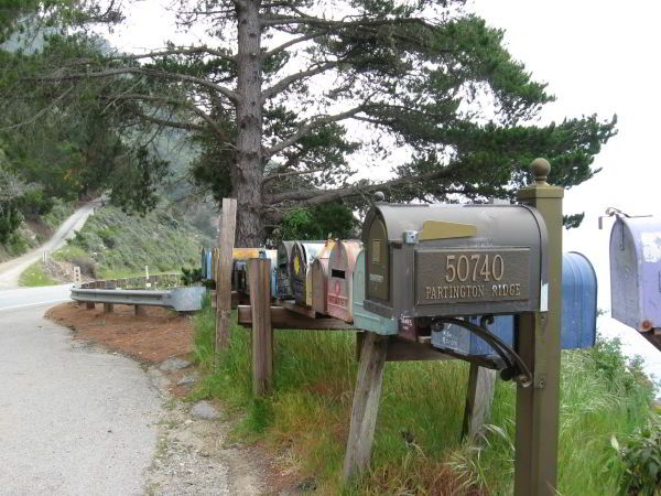 Partington Ridge mailboxes