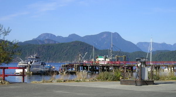 Squirrel Cove, Desolation Sound pier water view