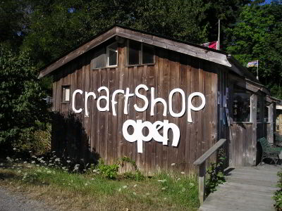 Cortes Craft Shop in Squirrel Cove, Desolation Sound