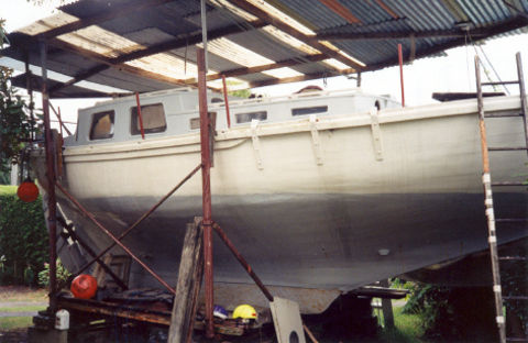 1998 – Te Rapunga in Barry Cawson’s yard, Auckland NZ (owner 1976-~2001)